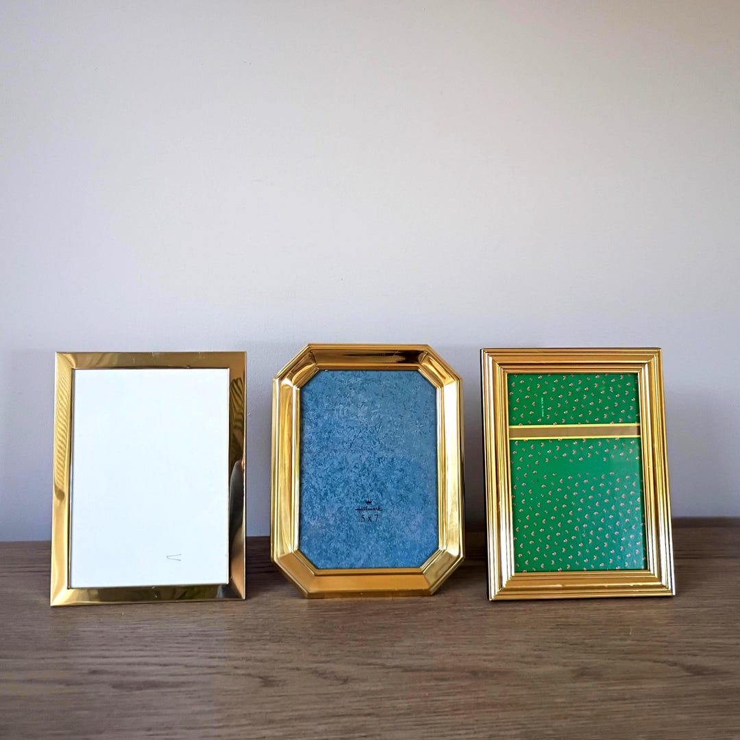 Choose Vintage 5x7 Brass Frame 4x6 Gold Rectangle Frame Photo Frame ...