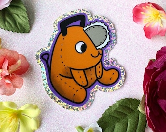 Chainsaw Dog Plushie sticker