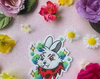 Sticker cybunny d'Halloween