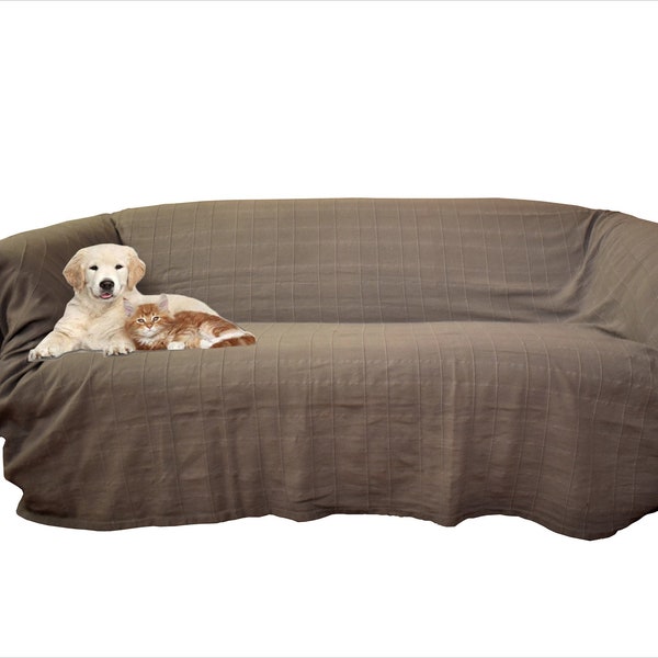 Super King Sofa Throws Recycled Cotton Handmade- Ideal for Dogs & Cats- Machine washable! 10 Colours!