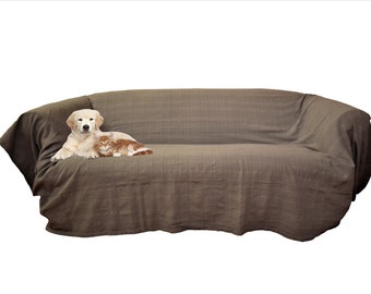 Super King Sofa Throws Coton recyclé fait à la main - Idéal pour les chiens et les chats - Lavable en machine ! 10 couleurs !