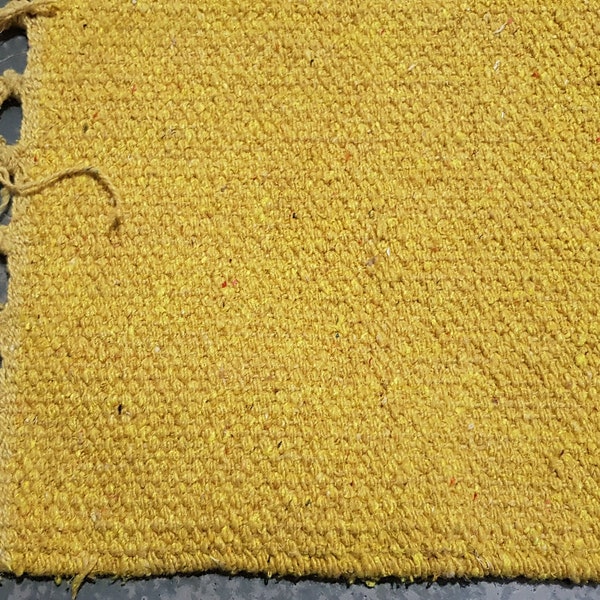Plain Yellow Heavy Quality rug
