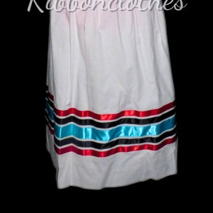 Ribbon Skirt, custom waist