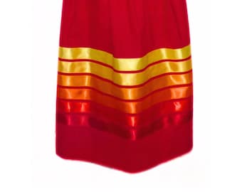Ribbon Skirt, custom waist