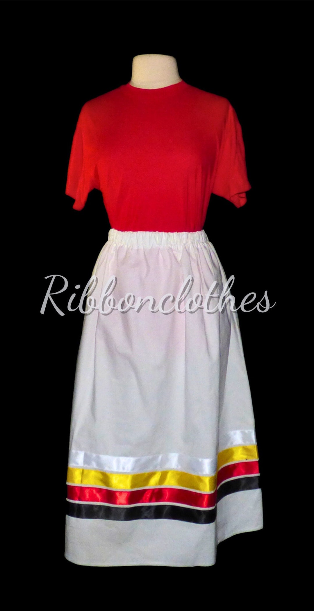 Ribbon-Detail Wool Skirt main image 1