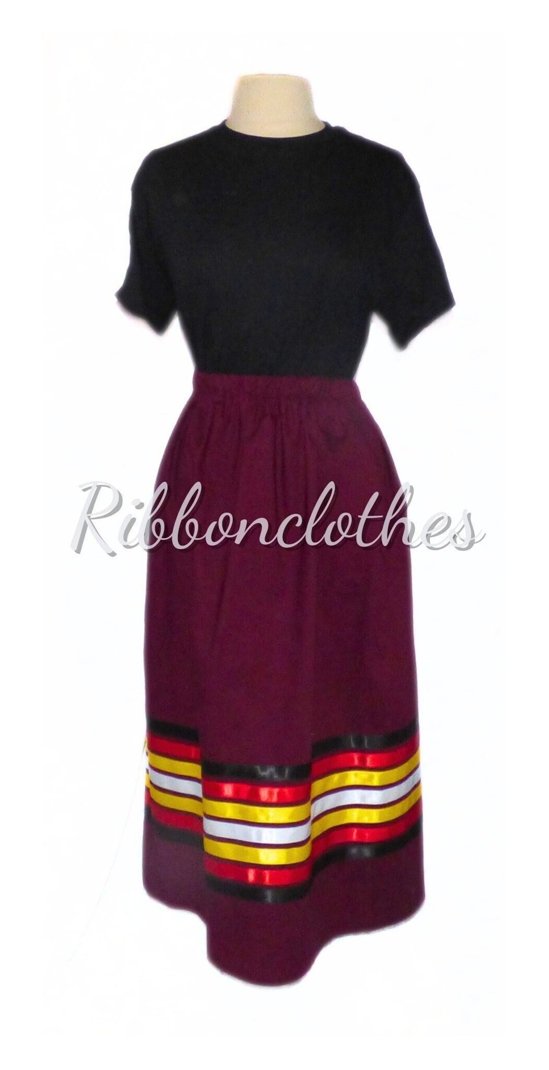 drawstring ribbon skirt TreatÜrself Cotton Ribbon Skirts | Women's Ribbon Skirts | Horse Ribbon