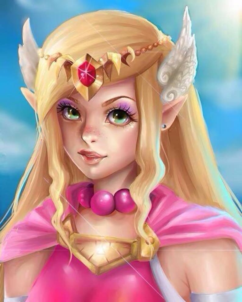Princess Zelda Poster Etsy