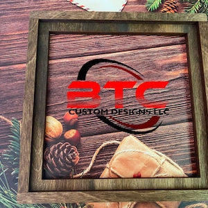 Square frame, wood picture frame, Frame Square wood frame, Wood Frame, Handmade frame