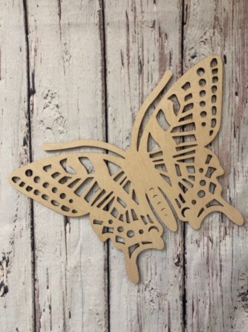Butterfly Wood Butterfly Cutout Wooden Butterfly Butterfly Etsy