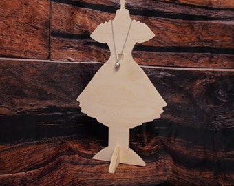 Wood Necklace Display, Necklace Manniquin, Necklace Bust, Necklace stand, Necklace Display Holder, Jewelry Display Stand