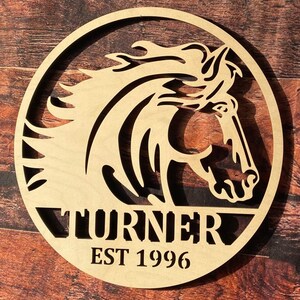 Horse head, Personalized Horse Head, Customized Horse, Horse Gift, Horse Lover, Horse Monogram, Horse Lover Gift, Horse Head Sign