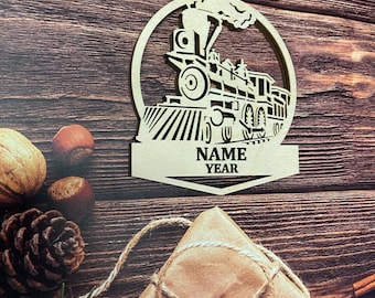 Train ornament, Train Christmas Ornament, Locomotive Ornament, Steam Engine train Christmas Ornament,  Steam Locomotive Ornament