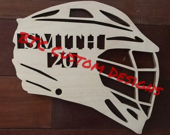 Lacrosse decor, Lacrosse helmet, Custom Lacrosse Gifts, Coach Gift, End of Year Gift, Sports Gifts, Sports Trophy, Sports Decor