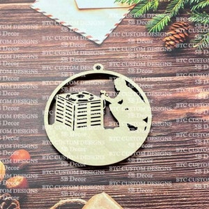 HVAC ornament, AC gift, HVAC Gift,Heating and Air ornament, air conditioning ornament
