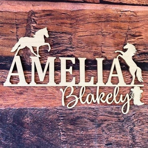 Horse Decor, Horse Room decor, Equestrian Sign,Horse monogram, Horse Nursery Decor, Horse Decor, Western Decor