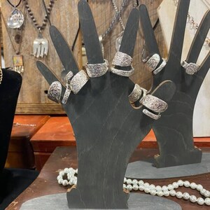 Hand Display, Ring Display, Craft Show Display, Wooden Ring Display ...