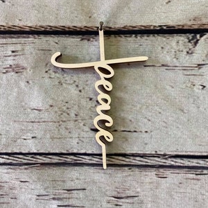 Cross Ornament, Peace cross Ornament, Peace, Religious Ornament, Biblical Ornament, Christian Ornament, Christ Ornament, Ornaments