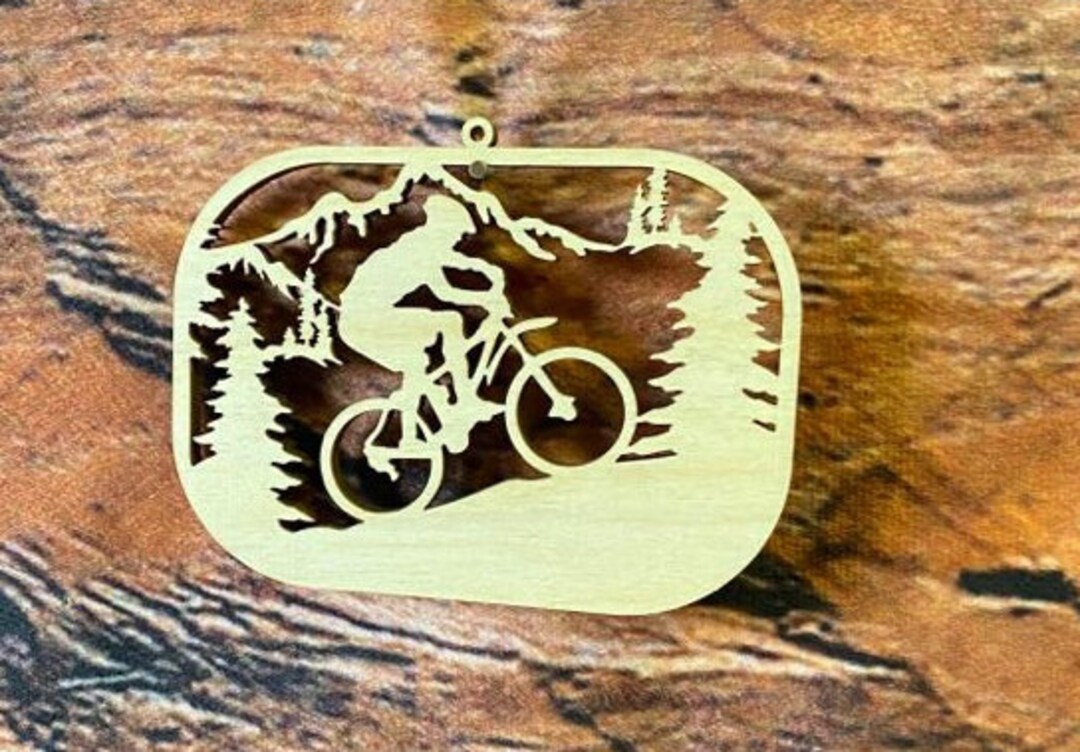 Bike Mountain Biking Ornament Bicycle Ornament MTN Etsy