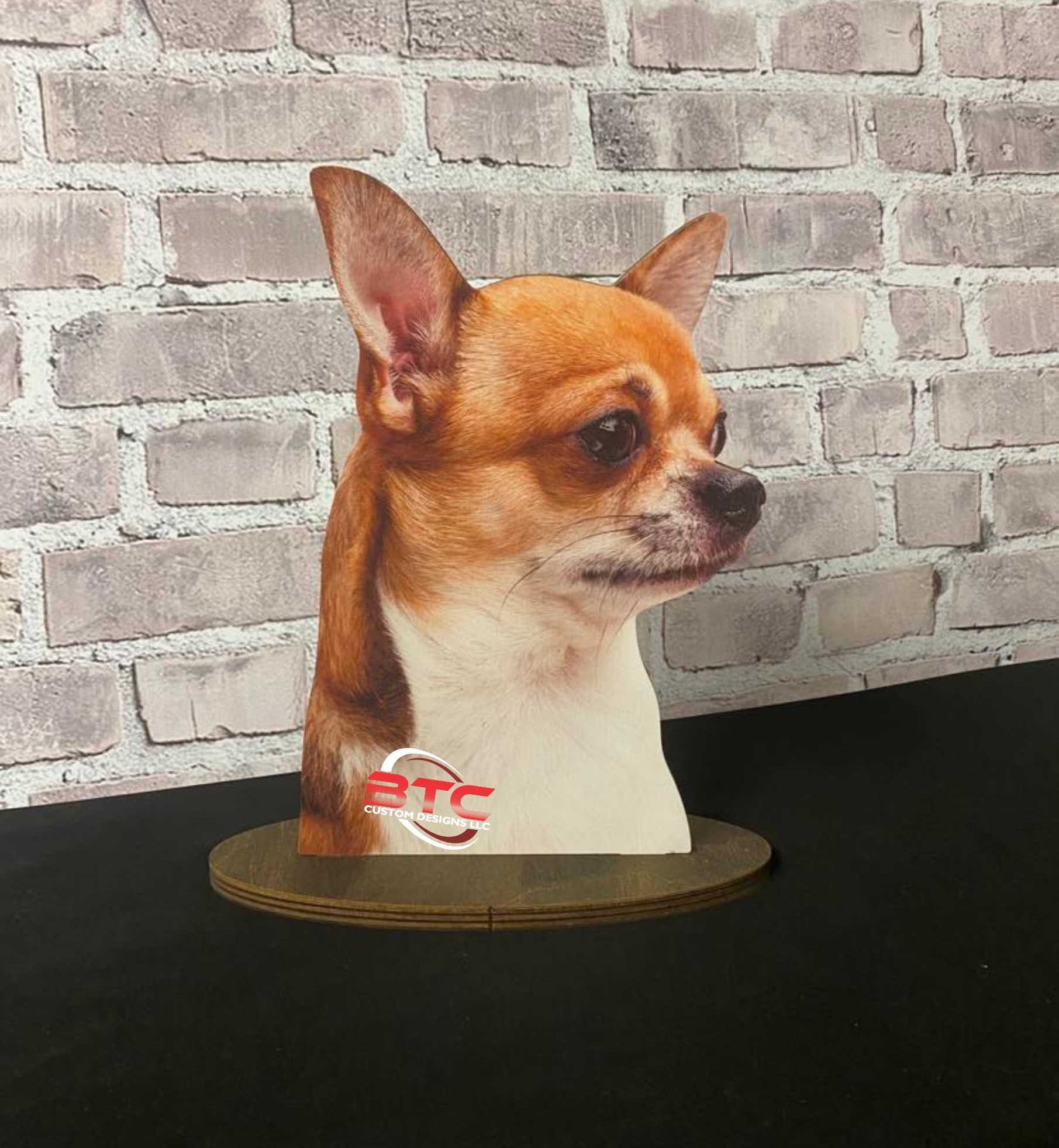 Chihuahua, Chihuahua silhouette, Chihuahua display, chihuahua display head, chihuahua display stand, Chihuahua accessory, Chihuahua head