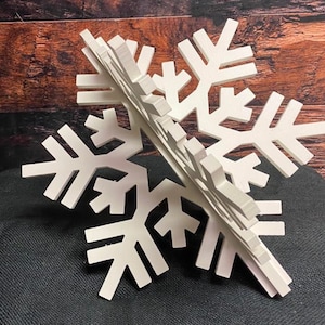 Winter Snowflake, 3D Snowflake, PVC Snowflake, Snowflake decor, Outdoor Christmas decor, Christmas snowflake,