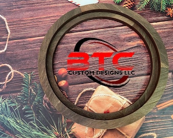 Circle Frame, Round Frame, Circle wood frame, Wood Picture frame, Frame