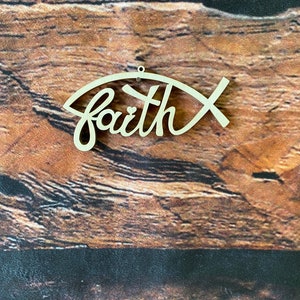 Cross Ornament, faith fish Ornament, faith, ichthys, Religious Ornament, Biblical Ornament, Christian Ornament, Christ Ornament, Ornaments