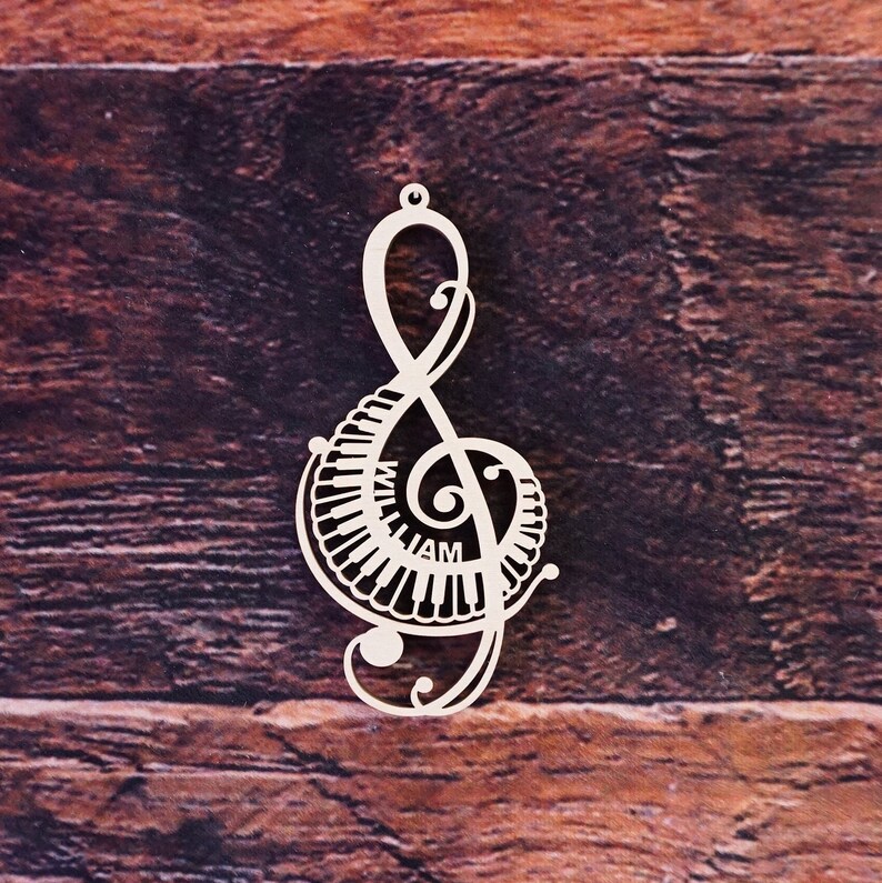 Musical Ornament Music Note Ornament Music Lover Ornament Etsy