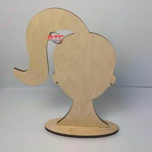 Hair Accessory Display, Scrunchie Display,  Craft show Display, wooden earring Display stand, earring mannequin,  craft booth display