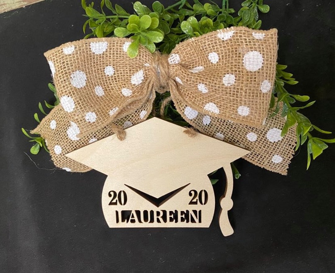 Personalized Grad Cap, Car Monogram, Rearview Mirror Monogram, Wooden ...