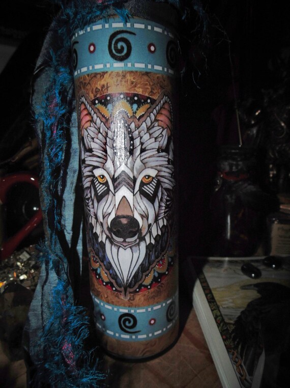 Wolf Totem Candle Wolf Spirit Guide Decorative Candle Etsy