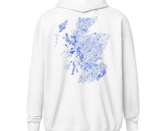 Scotland Rivers Hoodie / Zip Hoodie / Schottische Kleidung