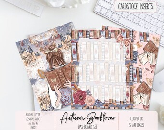 Autumn Book Lover Planner Dashboard Insert Set