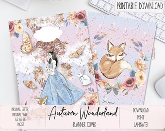 Autumn Wonderland Planner Cover Set: Printable Binder Dividers (PDF)