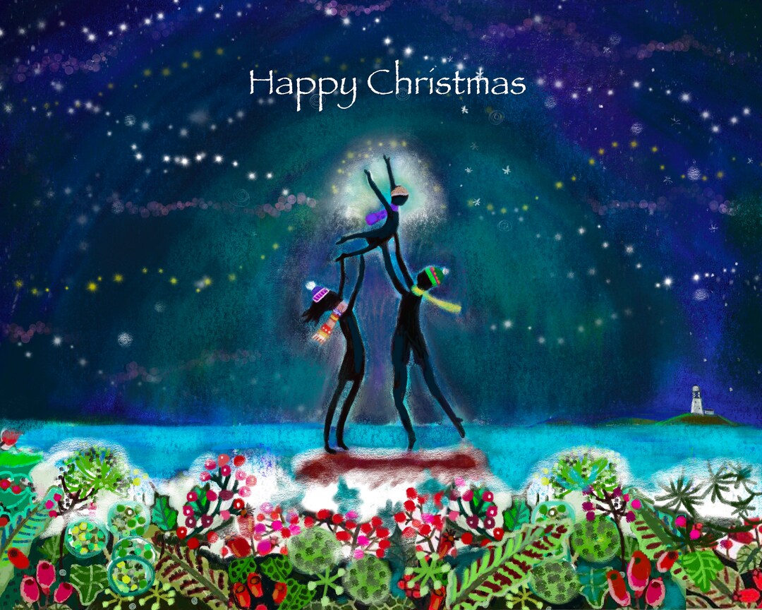 Tresco Christmas Card. Isles of Scilly Etsy UK