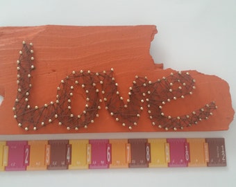 String Art Wall Hanging « Amour »