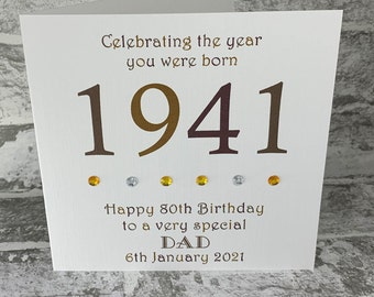 50th 80th The Year You Were Born 60th 30th 70th 40th 21st Personalised Birthday Certificate Alternative Birthday Card for 18th