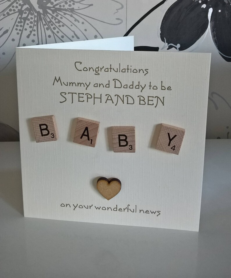 Dad Scrabble Birthday 6/" Card Personalised To My or To Our Grandad Mummy Daddy