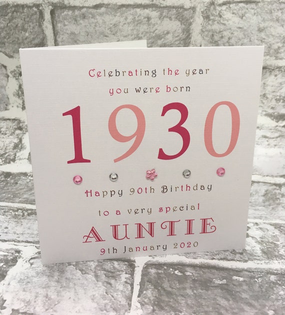 50 BIRTHDAY CARD PERSONALISED BORN IN YEAR AGE 18 40 70 21 80 90 60 30