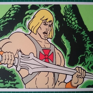 A4 layered Papercut He-Man picture