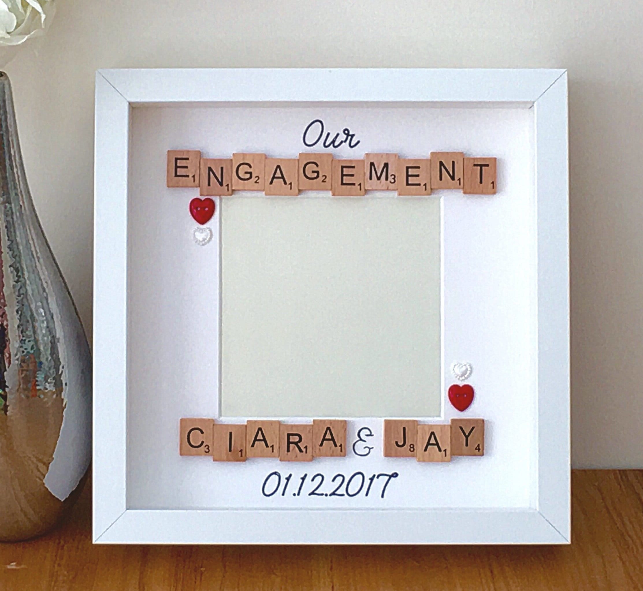Personalised Engagement frame engagement gift gifts for Etsy