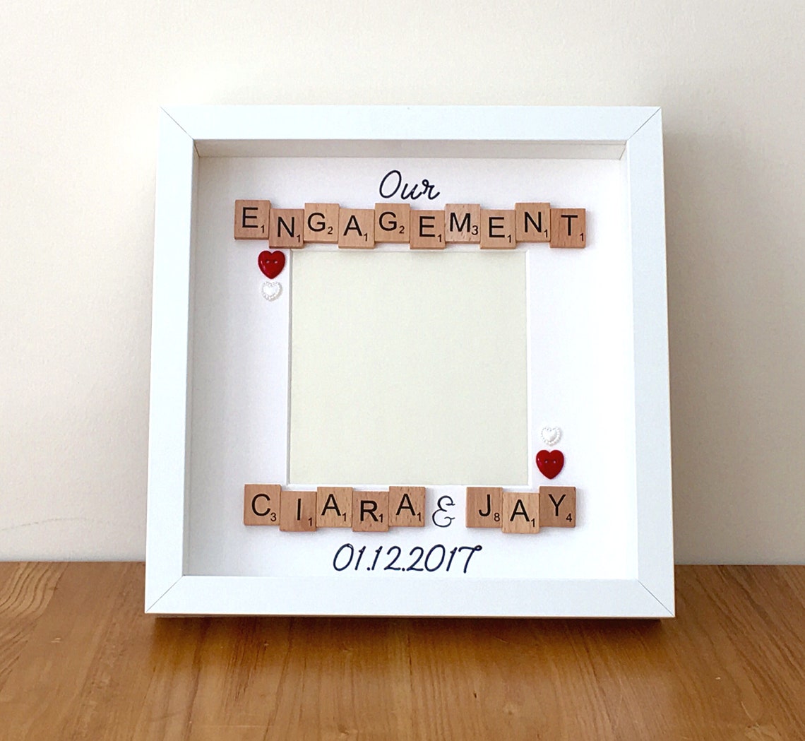 Personalised Engagement frame engagement gift gifts for Etsy