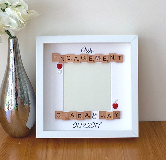 Personalised Engagement Frame Gift Gifts For Engagements Memory Present