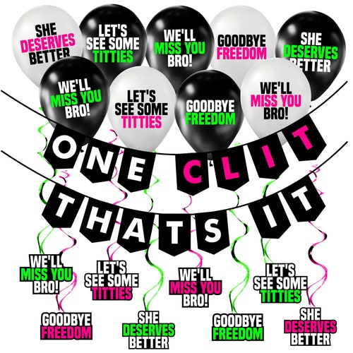 Bachelor Party Pack Bachelor Party Decorations Ideas Etsy