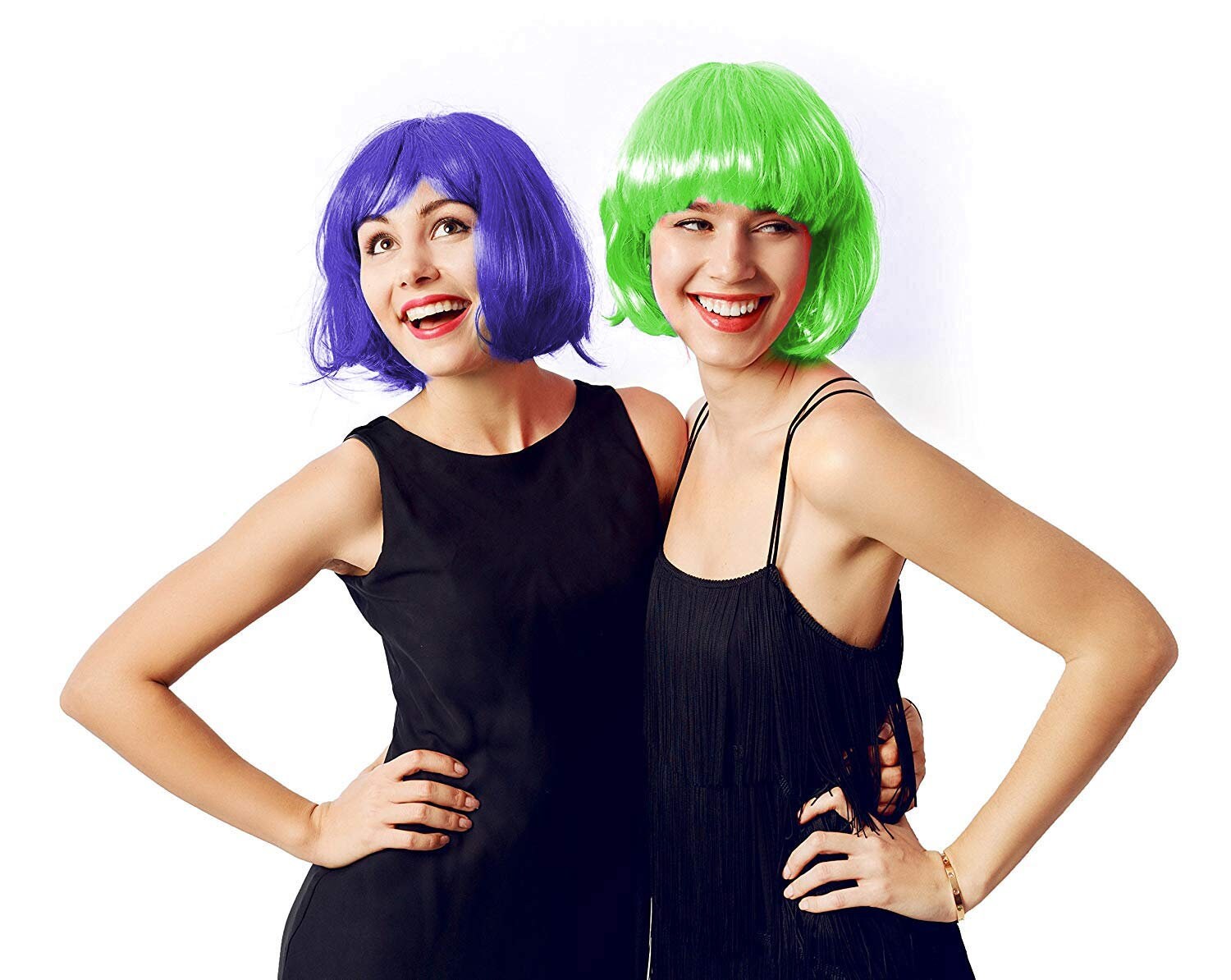 6 Pack Party Wigs - Bachelorette Party Favors, Supplies, and 