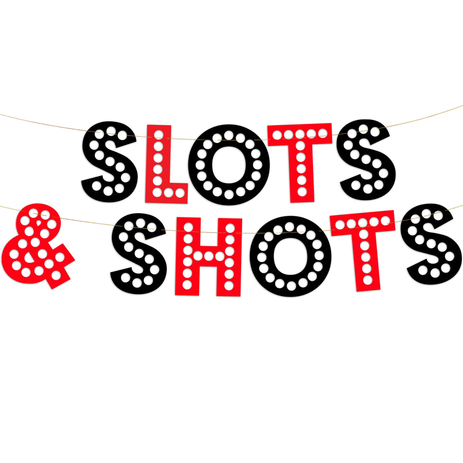 Casino Themed Glitter Banner Las Vegas Birthday and Etsy