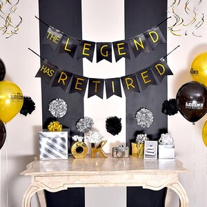 Retirement Decoration Pack The Legend Has Retired Retirement Party Supplies, Gifts and Decorations by Sterling James Company image 2