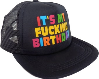 Funny Happy Birthday Hat - Birthday Decorations - 21st - 30th - 40th - 50th - Funny Birthday Party Supplies