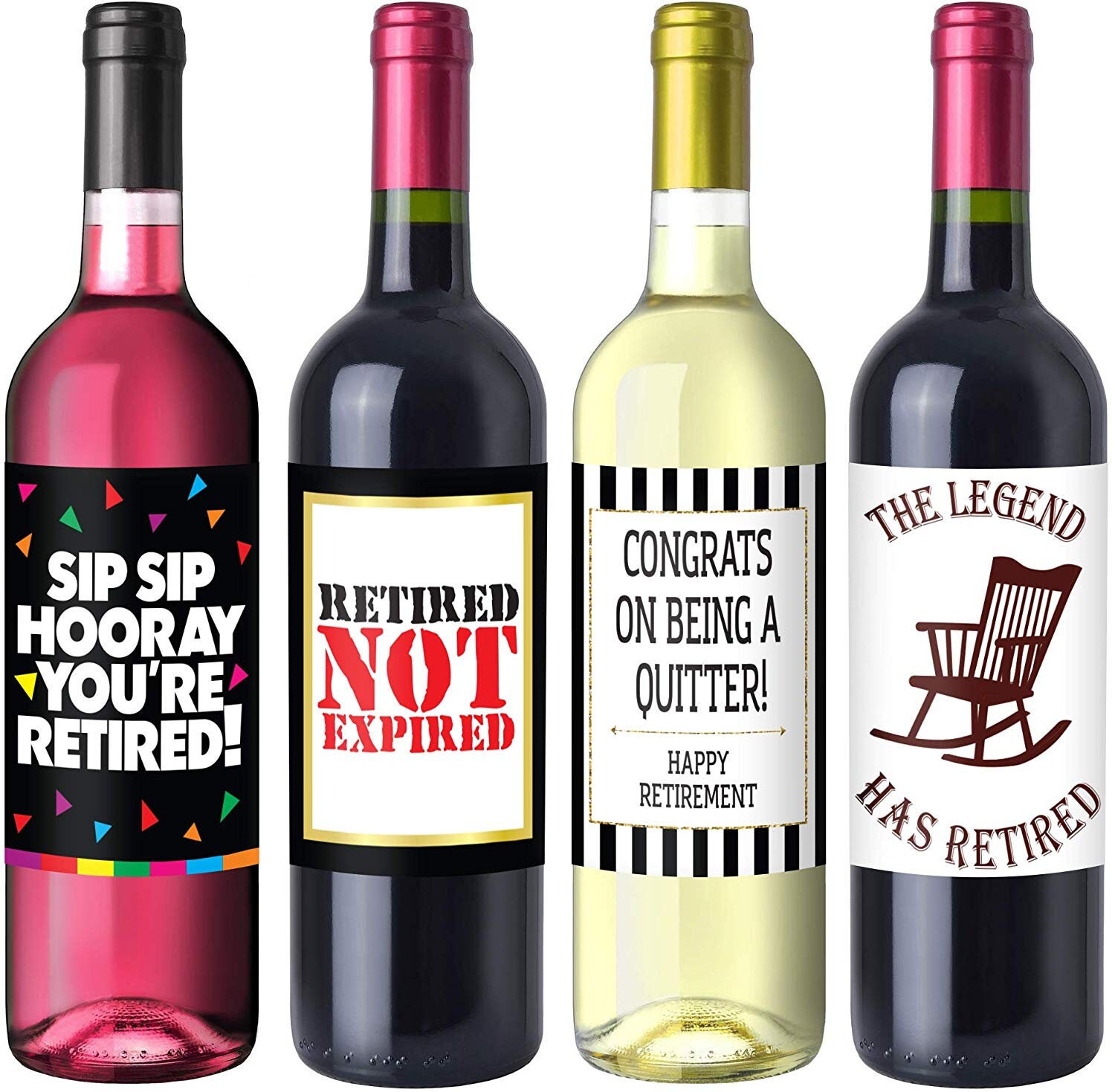 Retirement Party Wine Label Pack Retirement Party Supplies Etsy