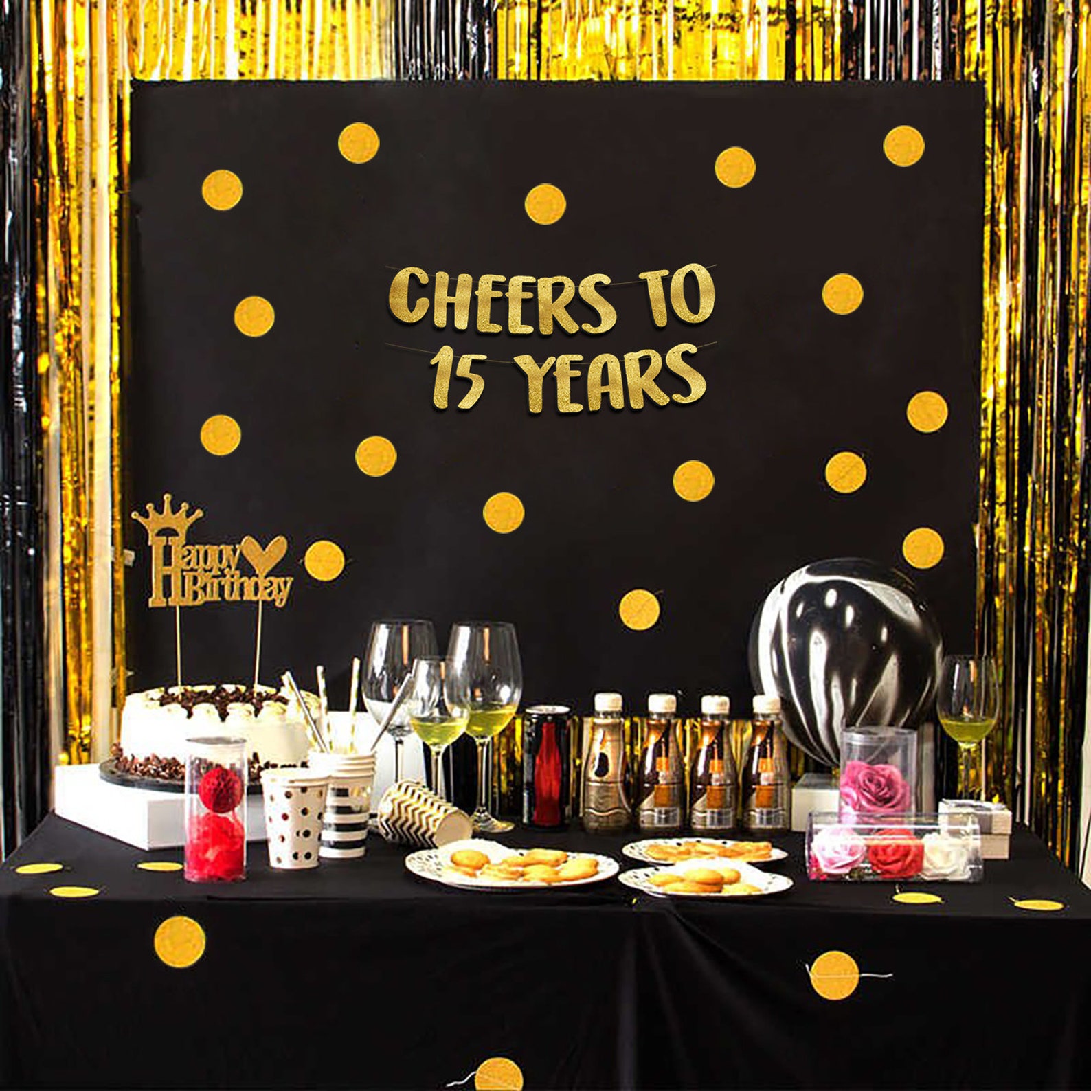 Glitter Banner Gleischer Pimmel - Striscione Per Addio Al Nubilato Con Scritta 'Stesso Cielo Per Sempre', Lunghezza 1,8 M