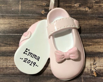 ceramic baby shoes ornament